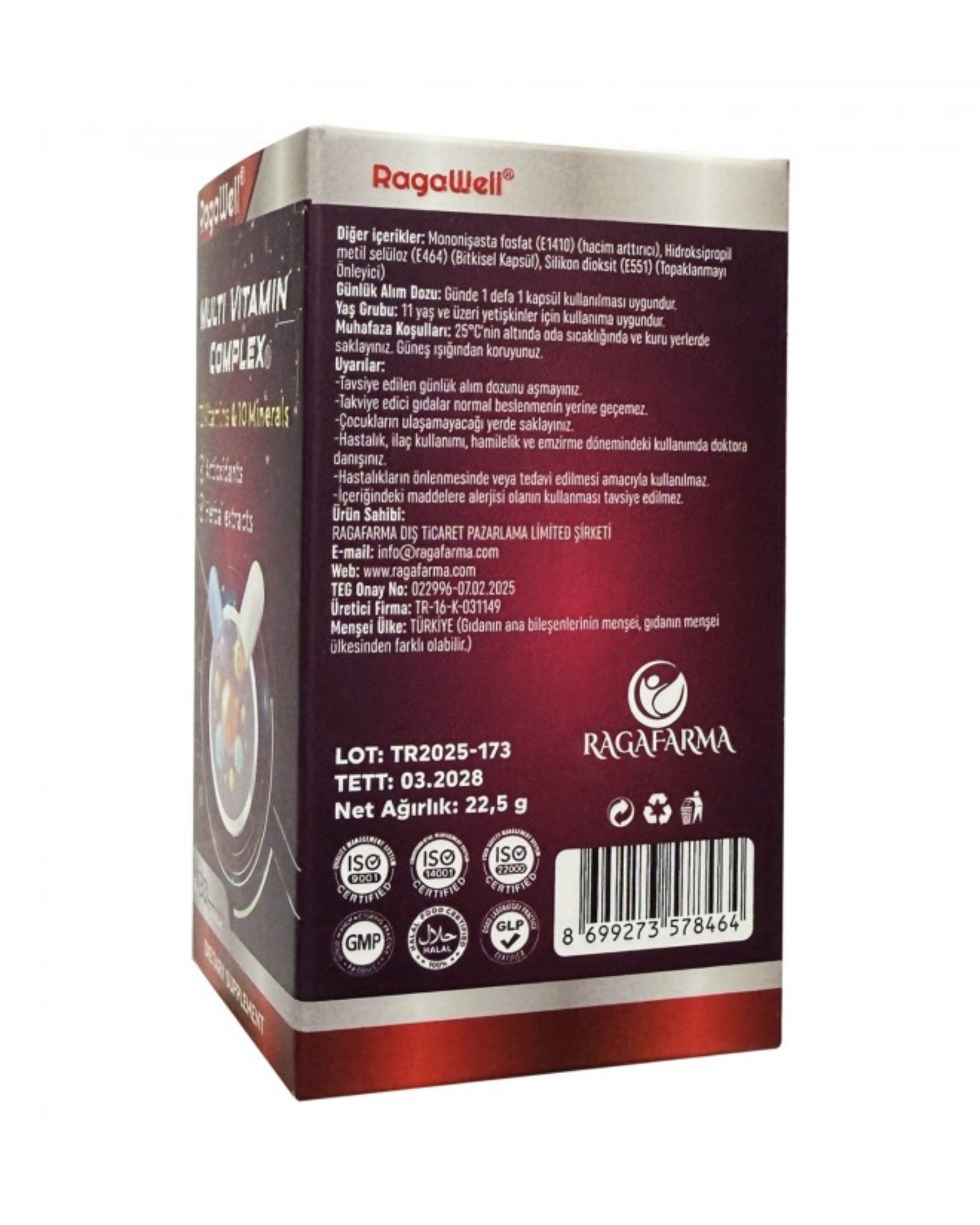 Multi Vitamin Complex 12 Vitamins & 10 Minerals