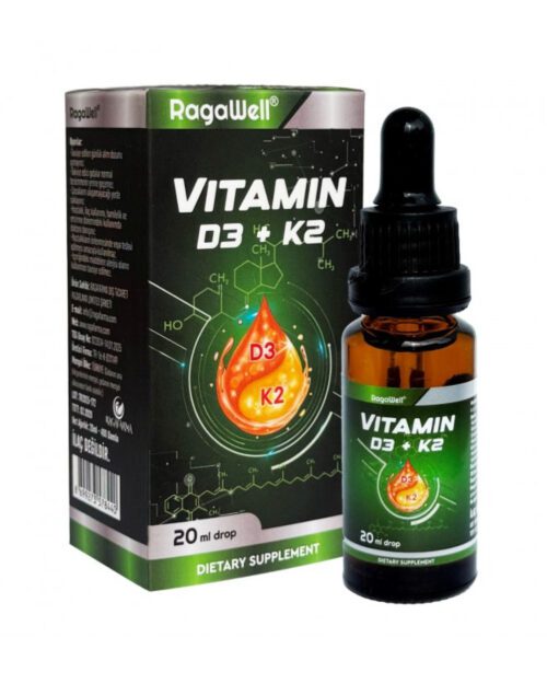Vitamin D3 ve Vitamin K2 İçeren Damla Takviye Edici Gıda 20 ML